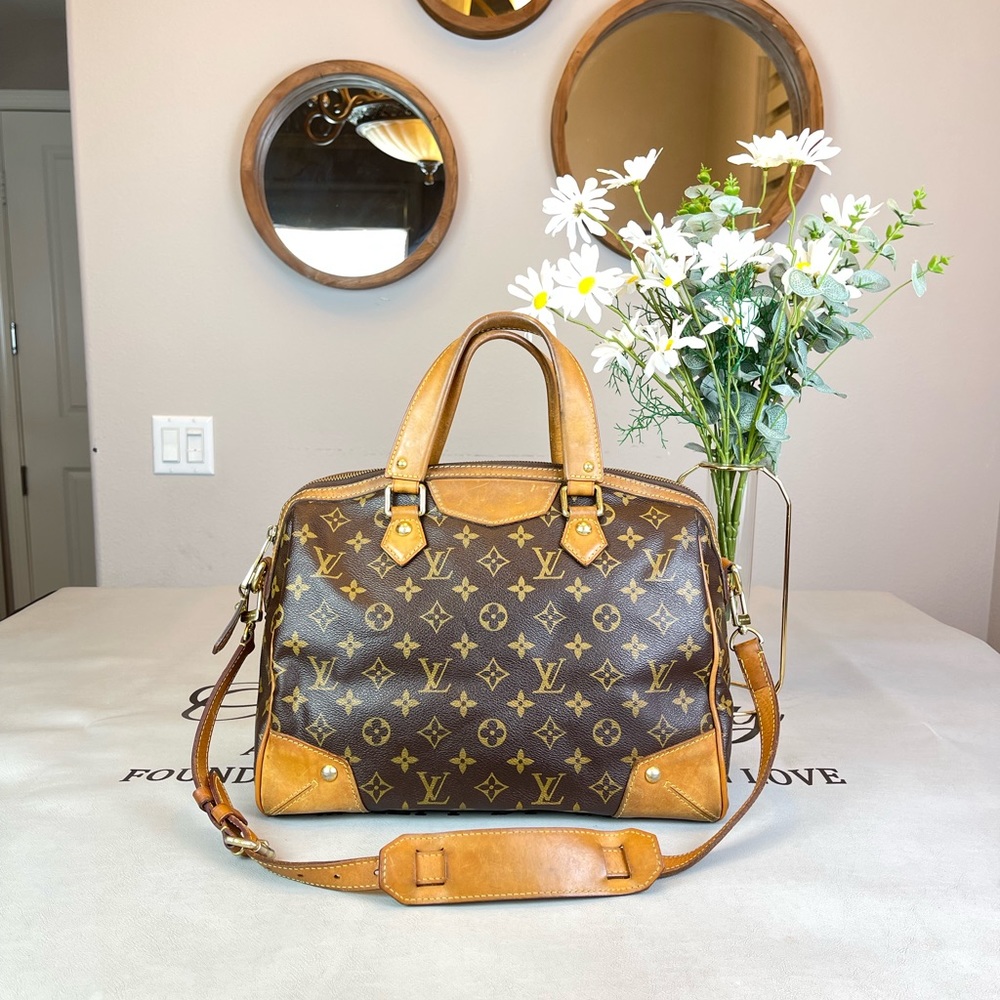 Louis Vuitton Monograms Canvas Shoulder Bag Satchel
